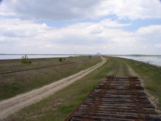 Wycieczki rowerowe - Jezioro Siemianowskie - grobla kolejowa
